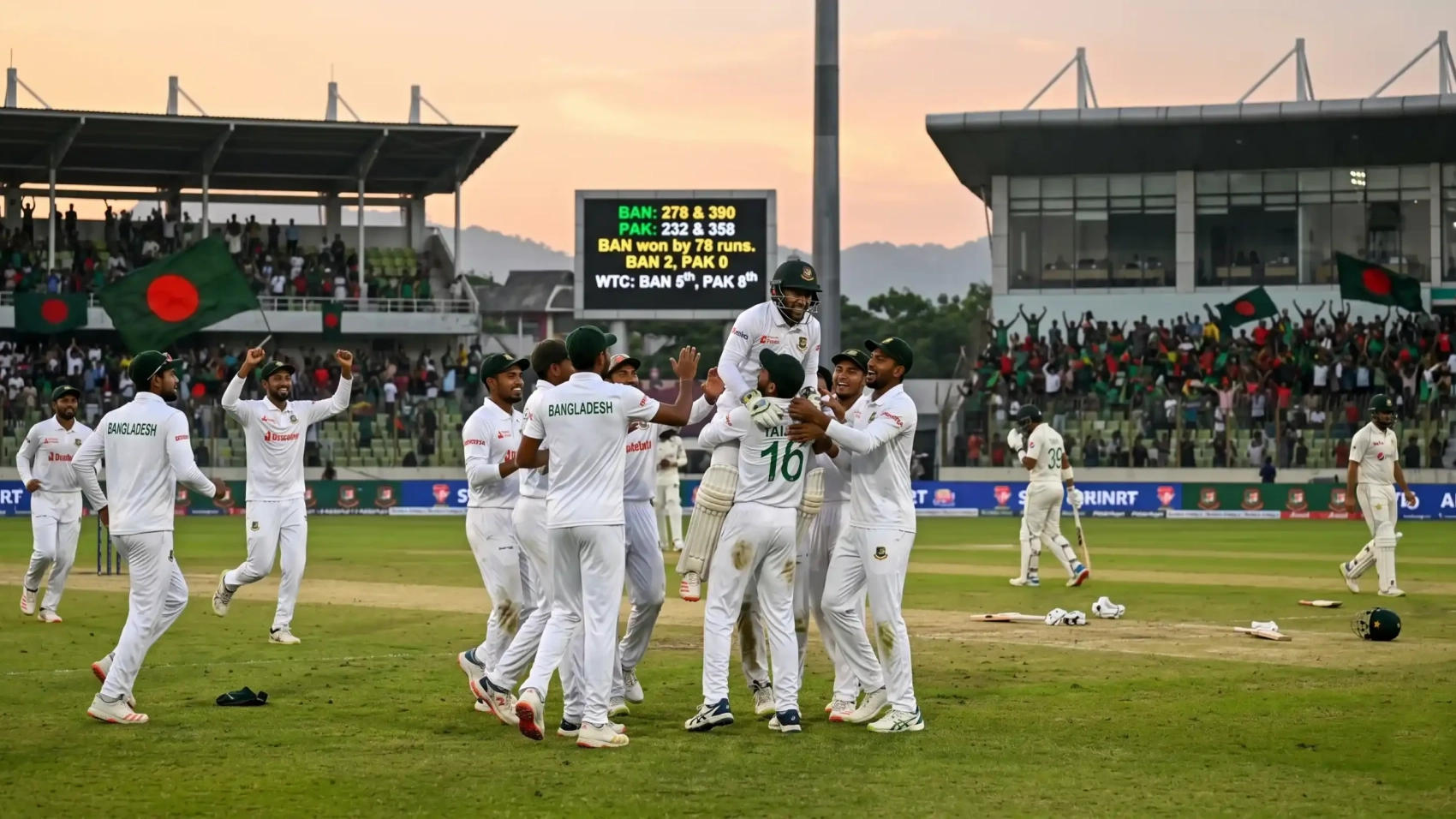 Historic 2-0 Bangladesh Test Sweep Over Pakistan: Time to Reflect