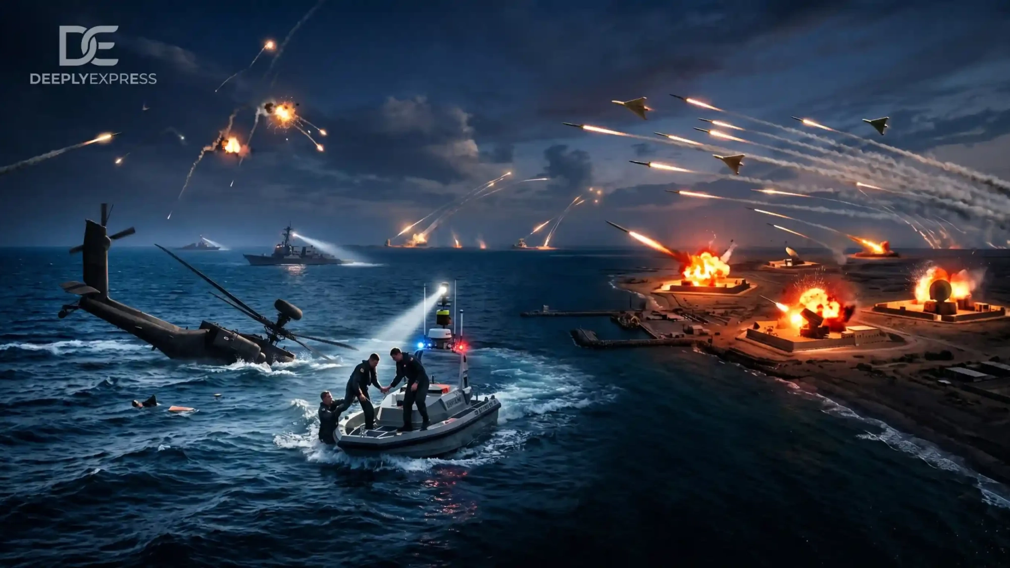 Iran shot down an US Army Apache AH-64 attack helicopter over the Strait of Hormuz using a Shahed drone. In return, the US attacked the ports of Sirik and Bandar Abbas in Iran. Following this, Iran attacked US facilities in Bahrain, Kuwait and Jordan.