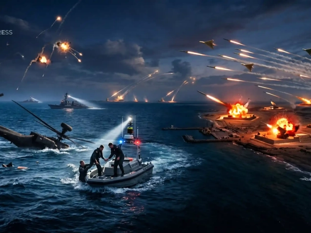 Iran shot down an US Army Apache AH-64 attack helicopter over the Strait of Hormuz using a Shahed drone. In return, the US attacked the ports of Sirik and Bandar Abbas in Iran. Following this, Iran attacked US facilities in Bahrain, Kuwait and Jordan.